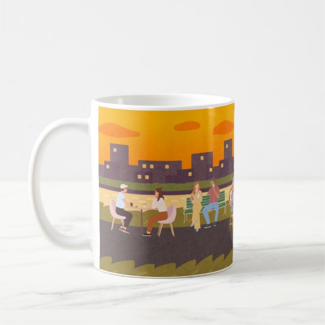Caneca De Café Café Sunset Sips – Caneca Urban Chill (Esquerda)
