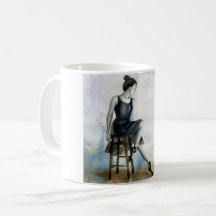 Café Tea Hot Cocoa Dançarina Balé Ballerina Mug