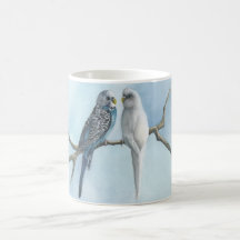 Café Tea Hot Cocoa Mug Parakeets Budgeting