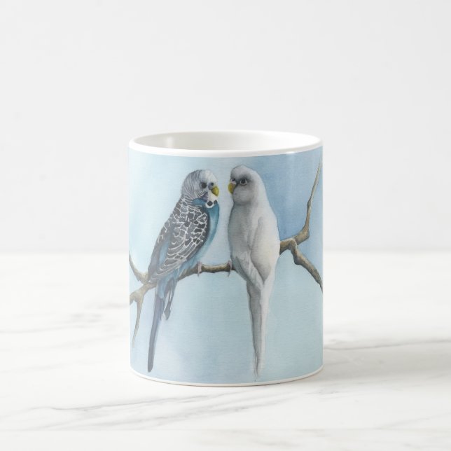 Caneca De Café Café Tea Hot Cocoa Mug Parakeets Budgeting (Centro)