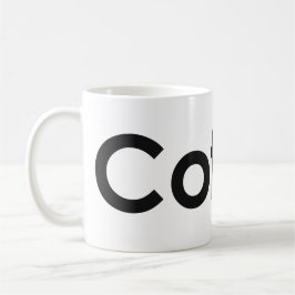 Caneca De Café Café, Tornozelo branco clássico de 11 oz