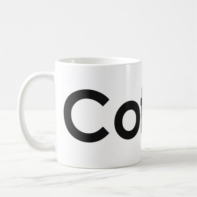 Caneca De Café Café, Tornozelo branco clássico de 11 oz (Esquerda)