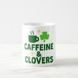 Caneca De Café Café & Trevos – Amante de Café Irlandês