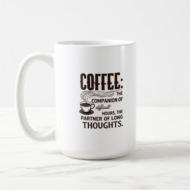 Caneca De Café "Café: Um Companheiro" (Esquerda)