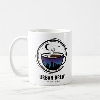 Caneca De Café Café Urbano da Silhueta da Cidade