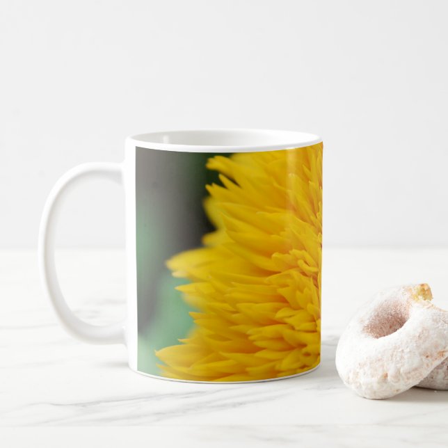Caneca De Café Café Vazio de girassol amarelo (Com Donut)