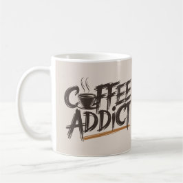 Caneca De Café Café Viciado em Mug | Engraçado Caffeine Lover Gif