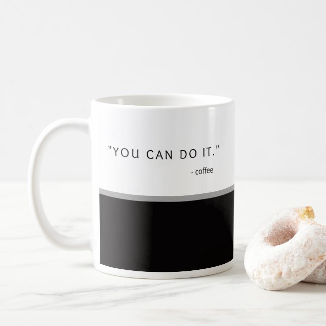 Caneca De Café Café - Você Pode Fazê-Lo Coffee Mug (Com Donut)