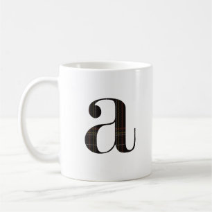 Caneca De Café Café Xadrez Preto Vermelho Branco e Amarelo com Le