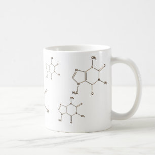 Caneca De Café cafeína, cafeína, cafeína, cafeína, caffein…
