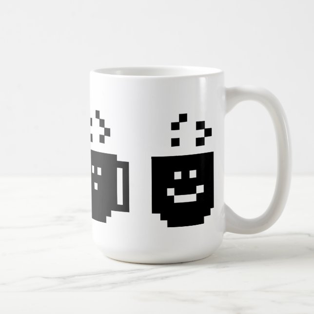Caneca De Café Cafeína da necessidade dos pixéis demasiado (Direita)