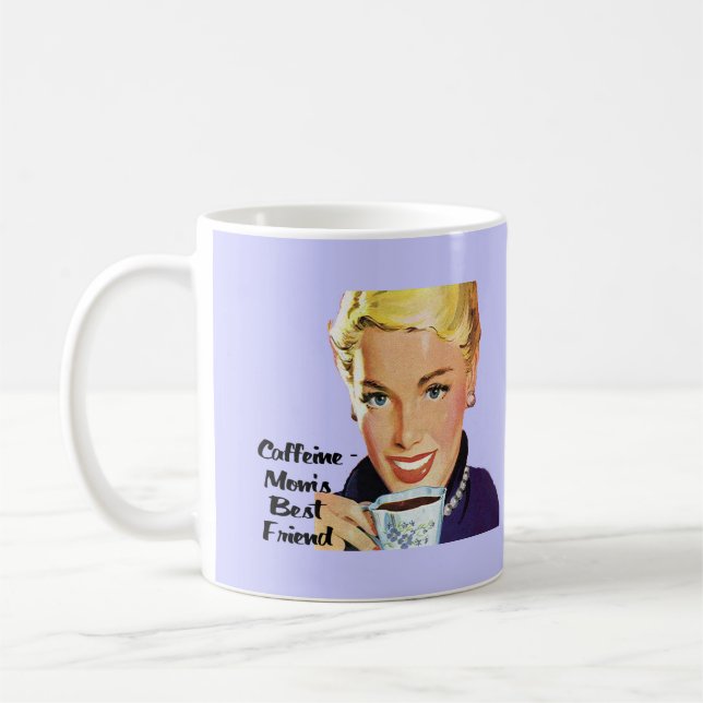 Caneca De Café Cafeína - melhor amigo da mãe (Esquerda)