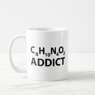 Caneca De Café Cafeine Addict Coffee Mug