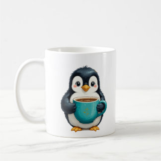 Caneca De Café Cafeine e Chill com o Pinguim