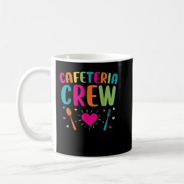 Caneca De Café Cafeteria Crew Almoçava Lady De Volta À Novidade E (Esquerda)