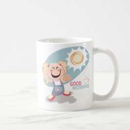 Caneca De Café Cafezinhos - Boa Manhã Gatinho