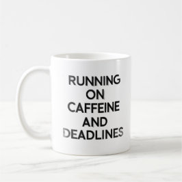 Caneca De Café Caffeine & Deadlines Hustle Mug