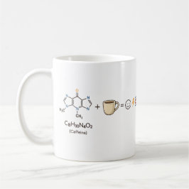 Caneca De Café Caffeine Equation–Coffee Powers You Funny Science 