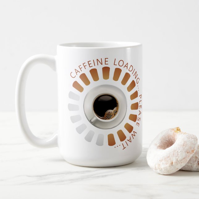 Caneca De Café Caffeine loading (Com Donut)