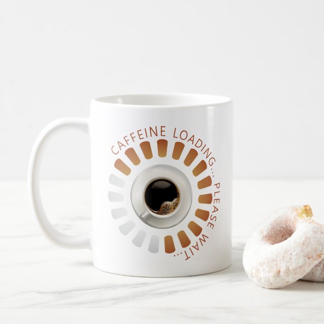 Caneca De Café Caffeine loading (Com Donut)