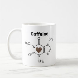 Caneca De Café Caffeine Molecule