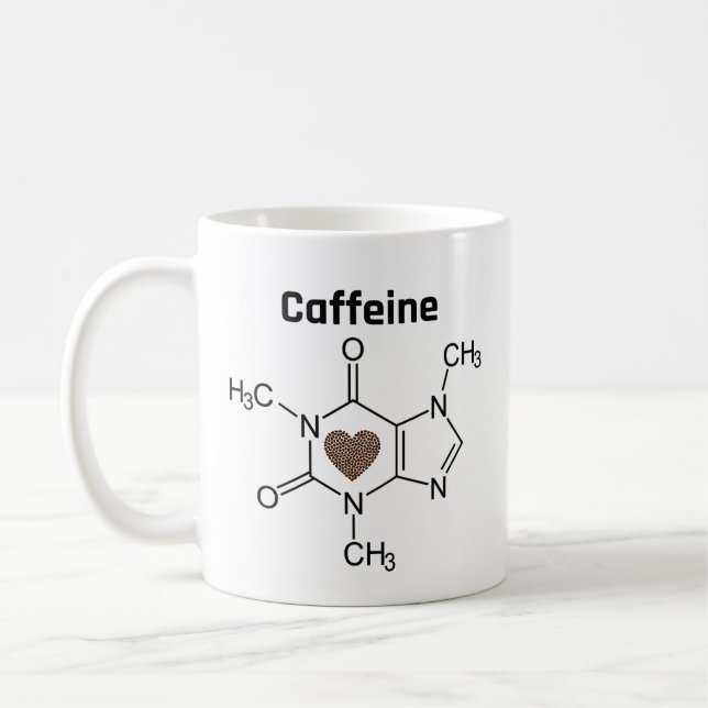 Caneca De Café Caffeine Molecule (Esquerda)