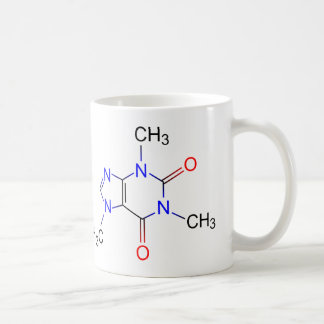 Caneca De Café Caffeine Molecule Coffee Mug