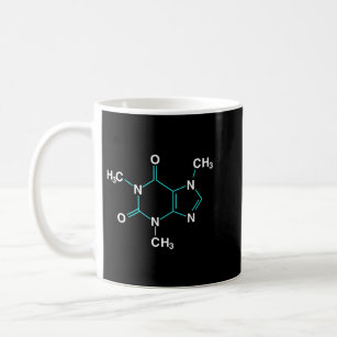 Caneca De Café Caffeine Molecule - Química Engraçada do Café Pull