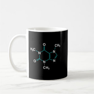 Caneca De Café Caffeine Molecule - Química Engraçada do Café Pull