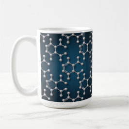 Caneca De Café Caffeine Molecules Classic Coffee Mug