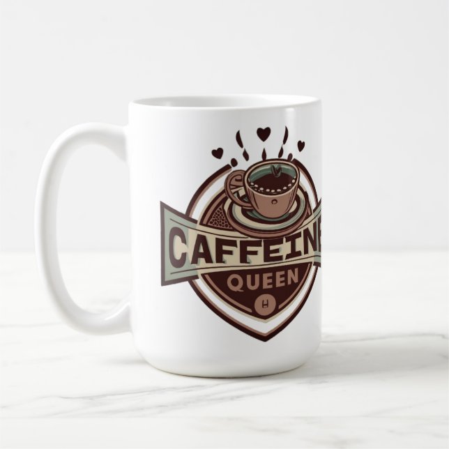 Caneca De Café Caffeine Queen Mug & Cup (Esquerda)
