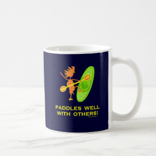 Caneca De Café Caiaque de Whitewater - pás bem com outro 2