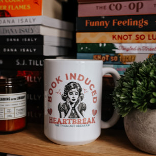 Caneca De Café Cãibra De Coração Induzida Pelo Livro