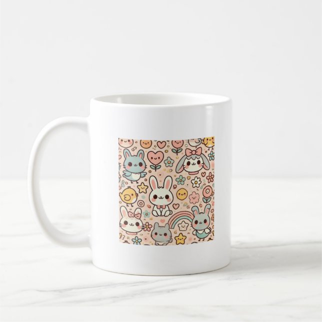 Caneca De Café Cãibra De Padrões Animais (Esquerda)