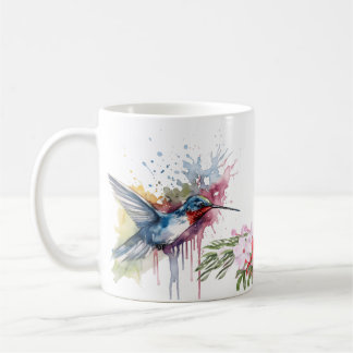 Caneca De Café Cãibras e Flores Café | Molas de Aquarela