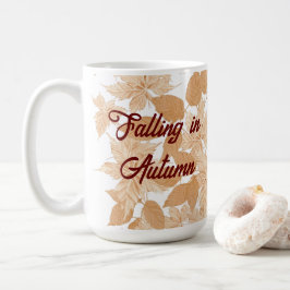 Caneca De Café Caindo no outono, folhas de Mug