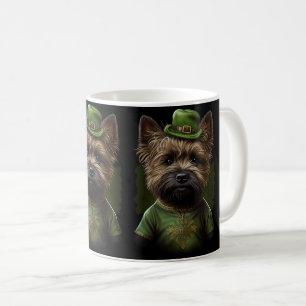 Caneca De Café Cairn Terrier cão na Rua.
