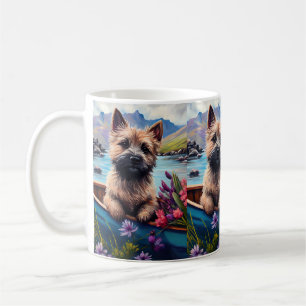 Caneca De Café Cairn Terrier em um remo: Uma aventura cênica