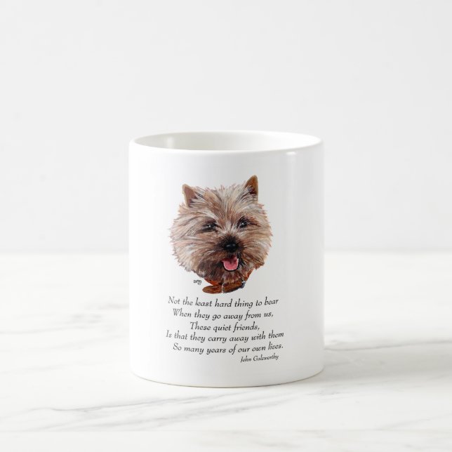 Caneca De Café Cairn Terrier Ponte do Arco-íris (Centro)