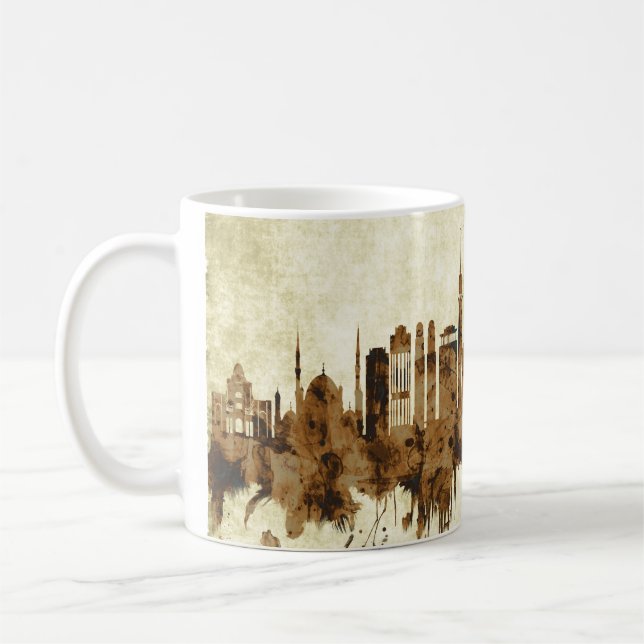 Caneca De Café Cairo Egypt Cityscape (Esquerda)