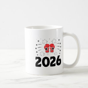 Caneca De Café Caixa de Ano Novo 2026 Boxeador Esportes Força Gin