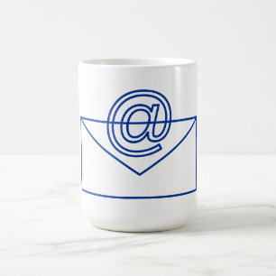 Caneca De Café Caixa de café retângulo de email