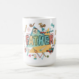 Caneca De Café Caixa de ferramentas do pai: uma celebração da pat