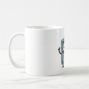 Caneca De Café Caixa de ferramentas surpreendida com coração Pop