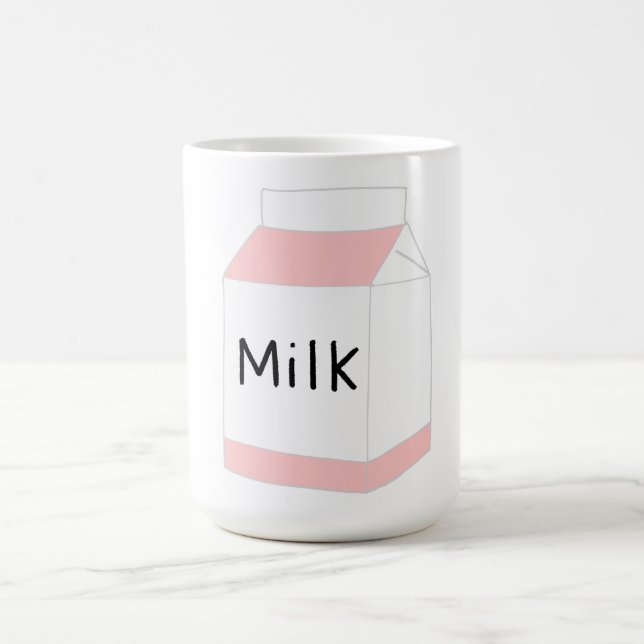 Caneca De Café Caixa de Leite Rosa e Branco (Centro)