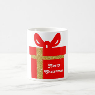 Caneca De Café Caixa de presente de Natal Red White