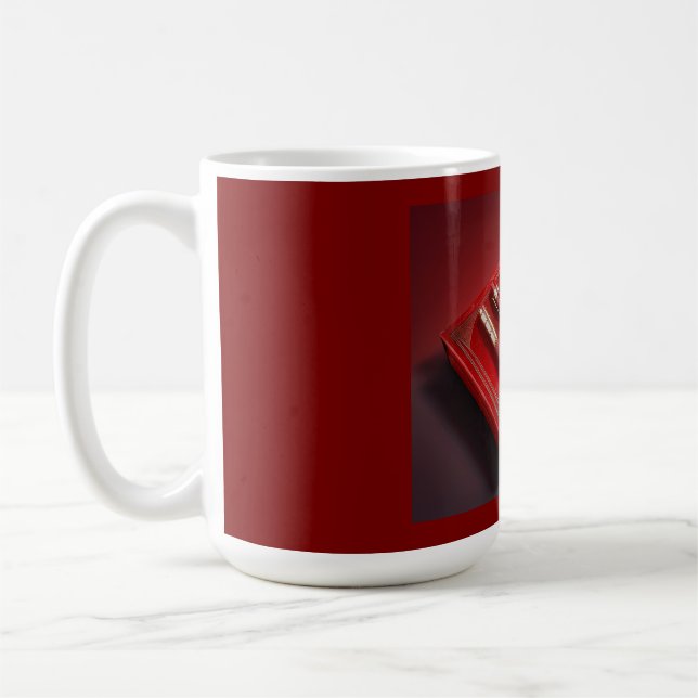 Caneca De Café Caixa De Presente E Cinco Canetas De Ponto De Cone (Esquerda)