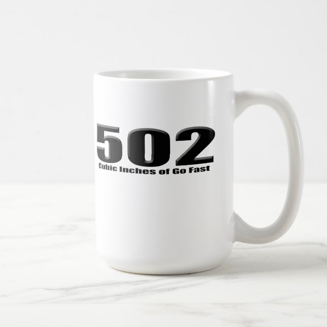 Caneca De Café Caixa grande do bloco de 502 Chevy (Direita)