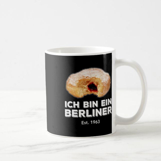 Caneca De Café Caixa Ich Ein Berliner Speech Jelly Rosquinha Wall (Direita)