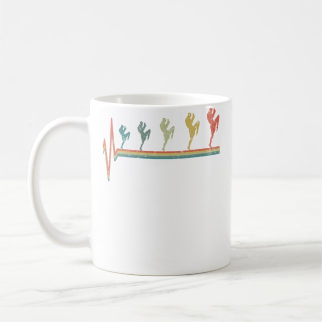 Caneca De Café Caixas de Muay Thai Tailandês (Esquerda)